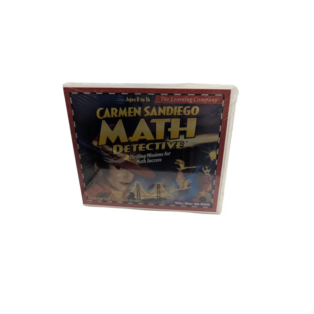 Learning Company PC Game Carmen Sandiego Math Detective Educational CD-ROM NEW